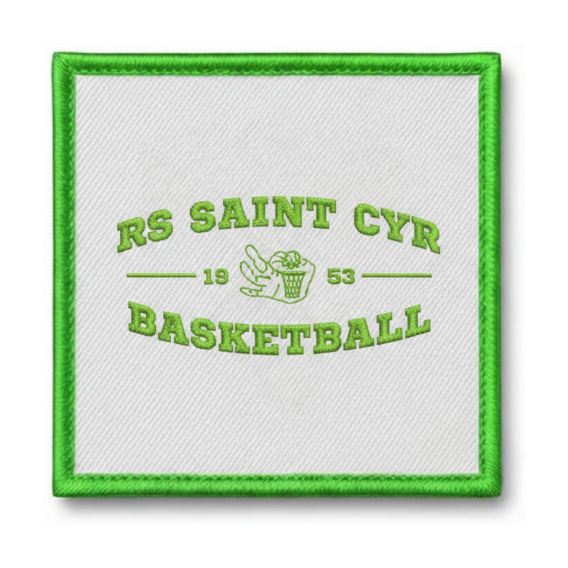 Patch brodé RS Saint Cyr sur Loire Basket Basketball logo