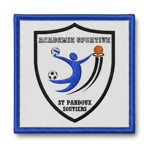 Patch brodé Academie Sportive St-Pardoux/soutiers Basketball logo