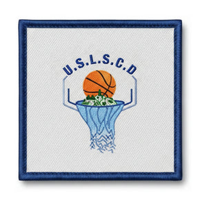 Patch brodé US Levignac Ste Colombe Duras Basketball logo