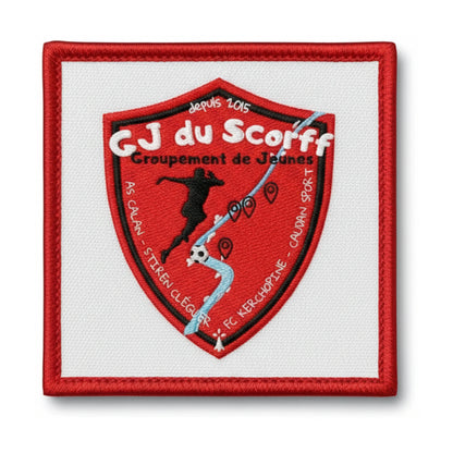 Patch brodé GJ DU SCORFF CAUDAN Football logo