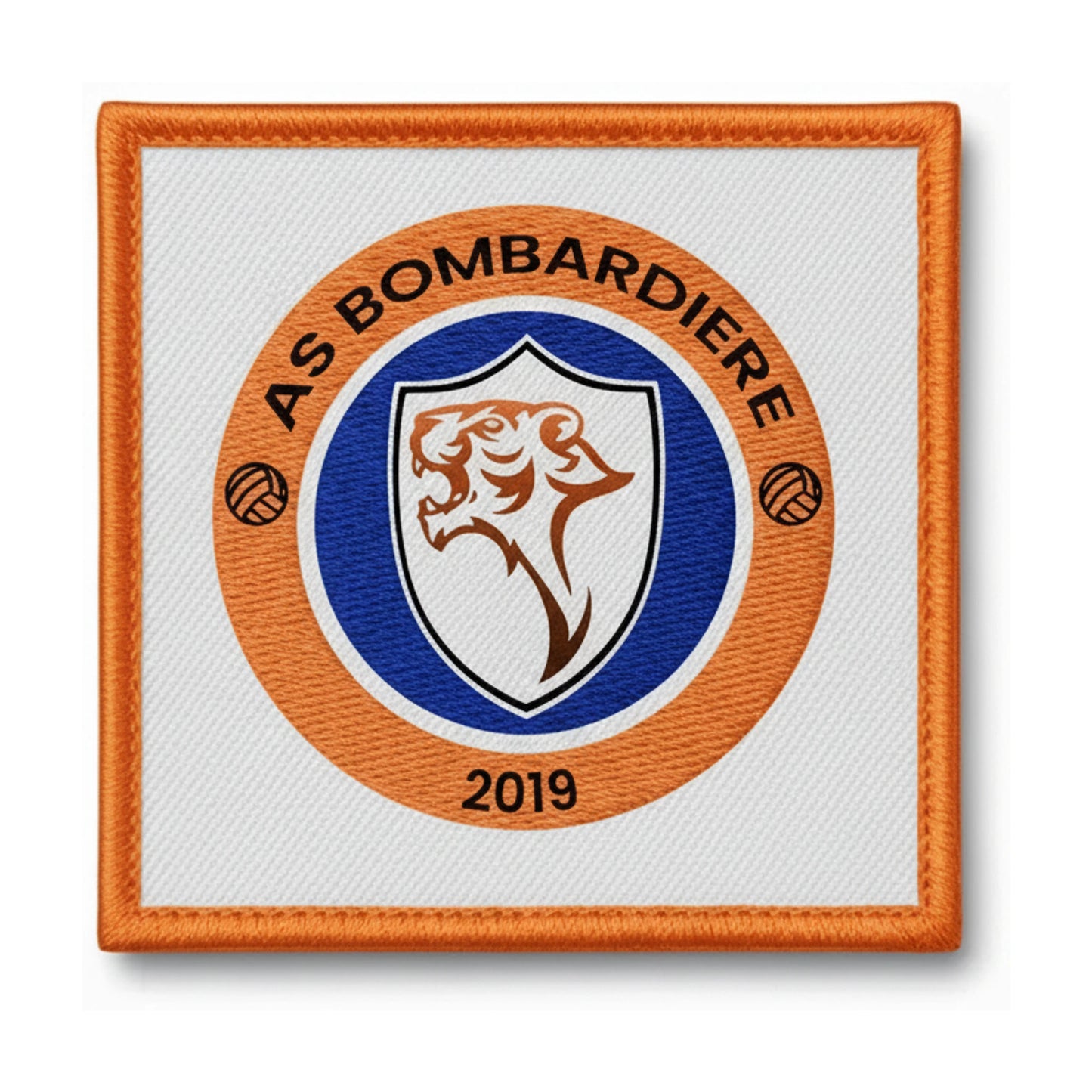Patch brodé A. S. LA BOMBARDIERE Football logo