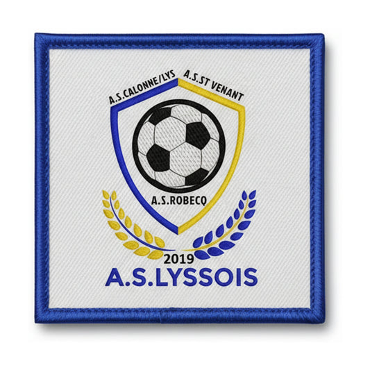 Patch brodé A. S. LYSSOIS Football logo