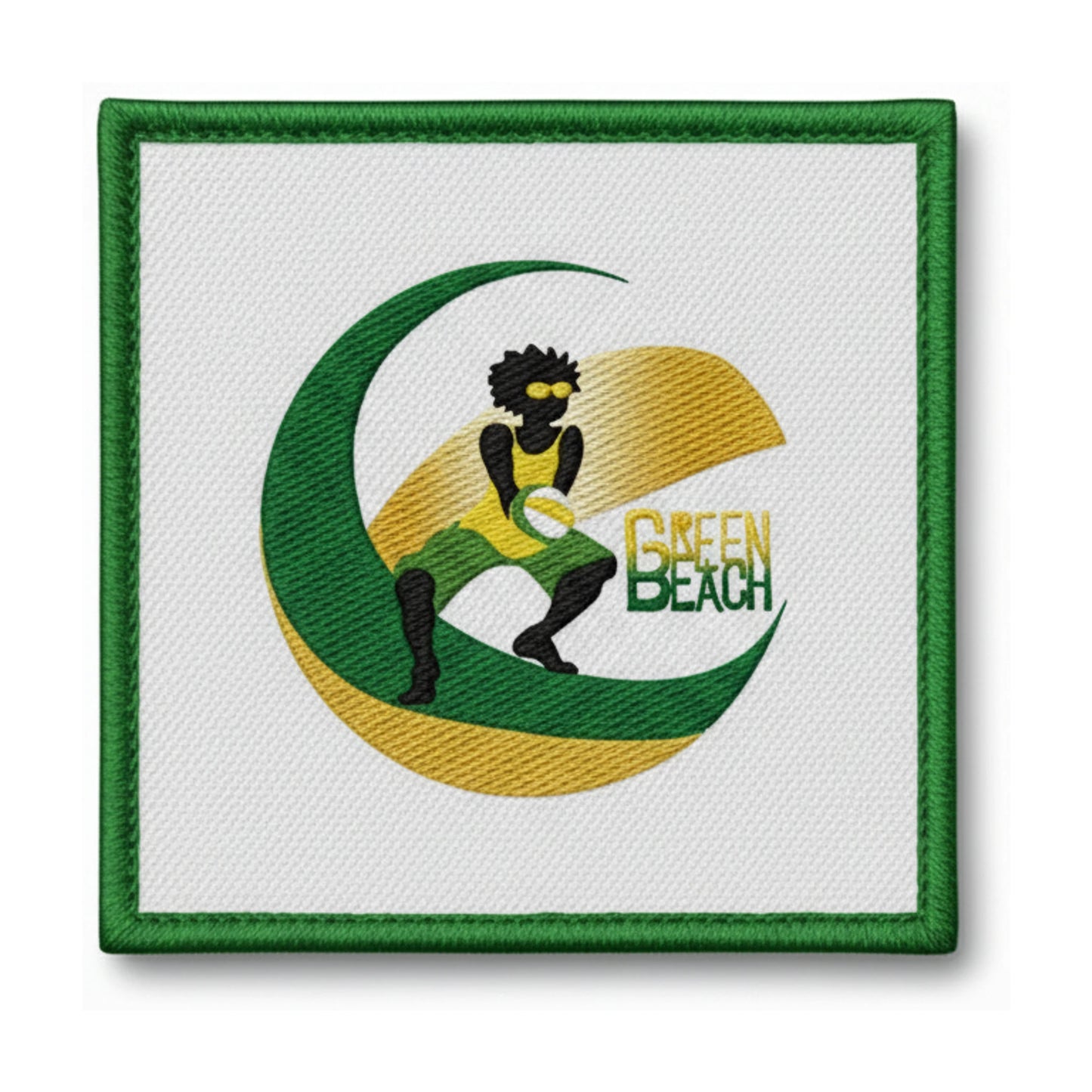 Patch brodé GREEN BEACH 77 Volley logo