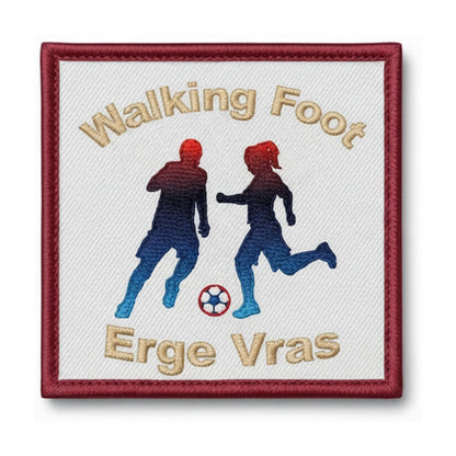 Patch brodé WALKING FOOT ERGE VRAS ERGUE-GABERIC Football logo