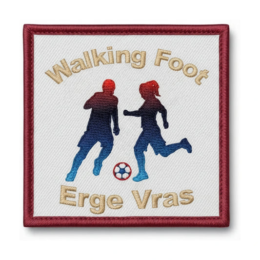 Patch brodé WALKING FOOT ERGE VRAS ERGUE-GABERIC Football logo