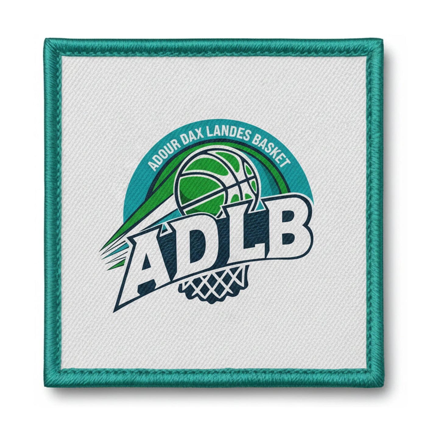 Patch brodé Adour Dax Landes Basket Basketball logo