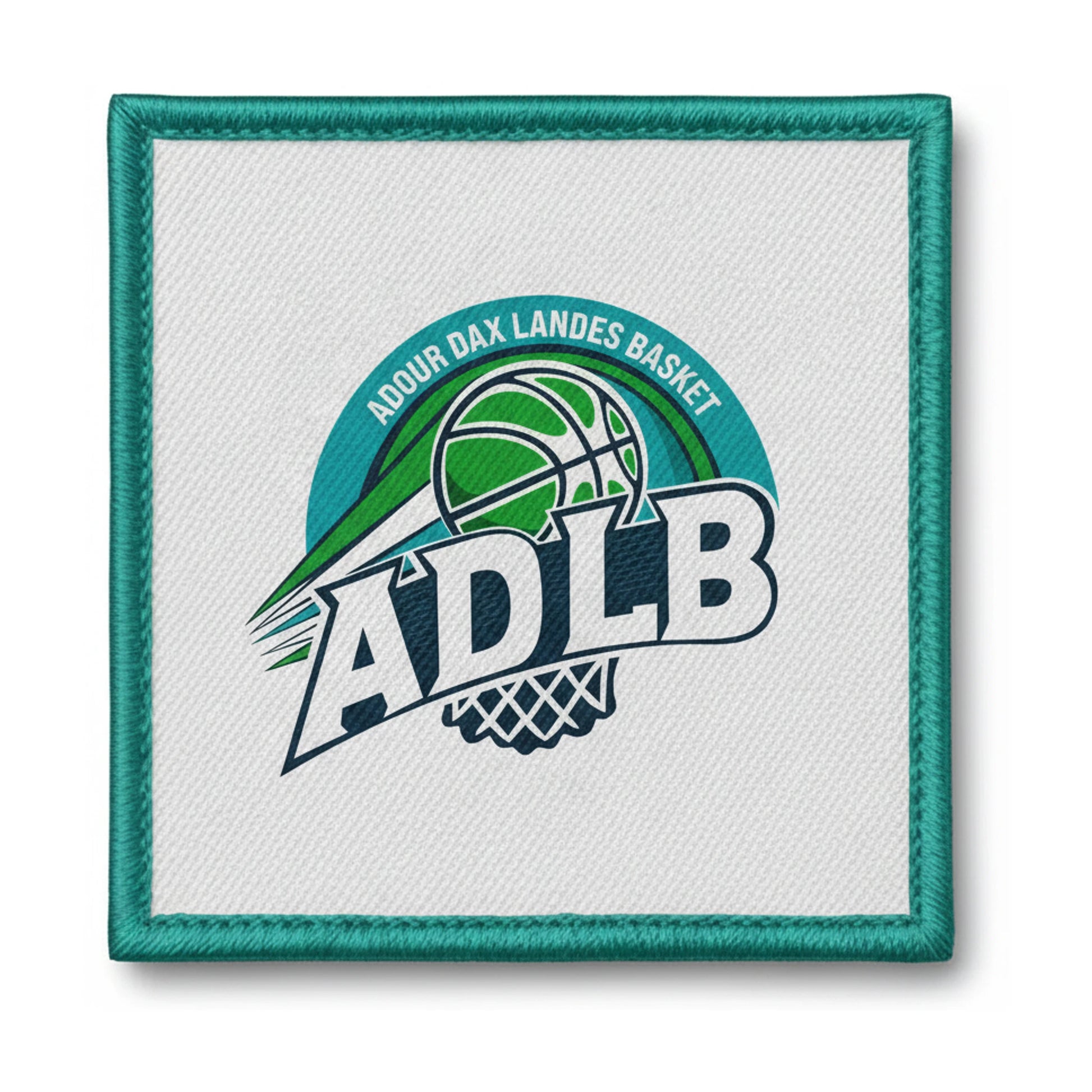 Patch brodé Adour Dax Landes Basket Basketball logo