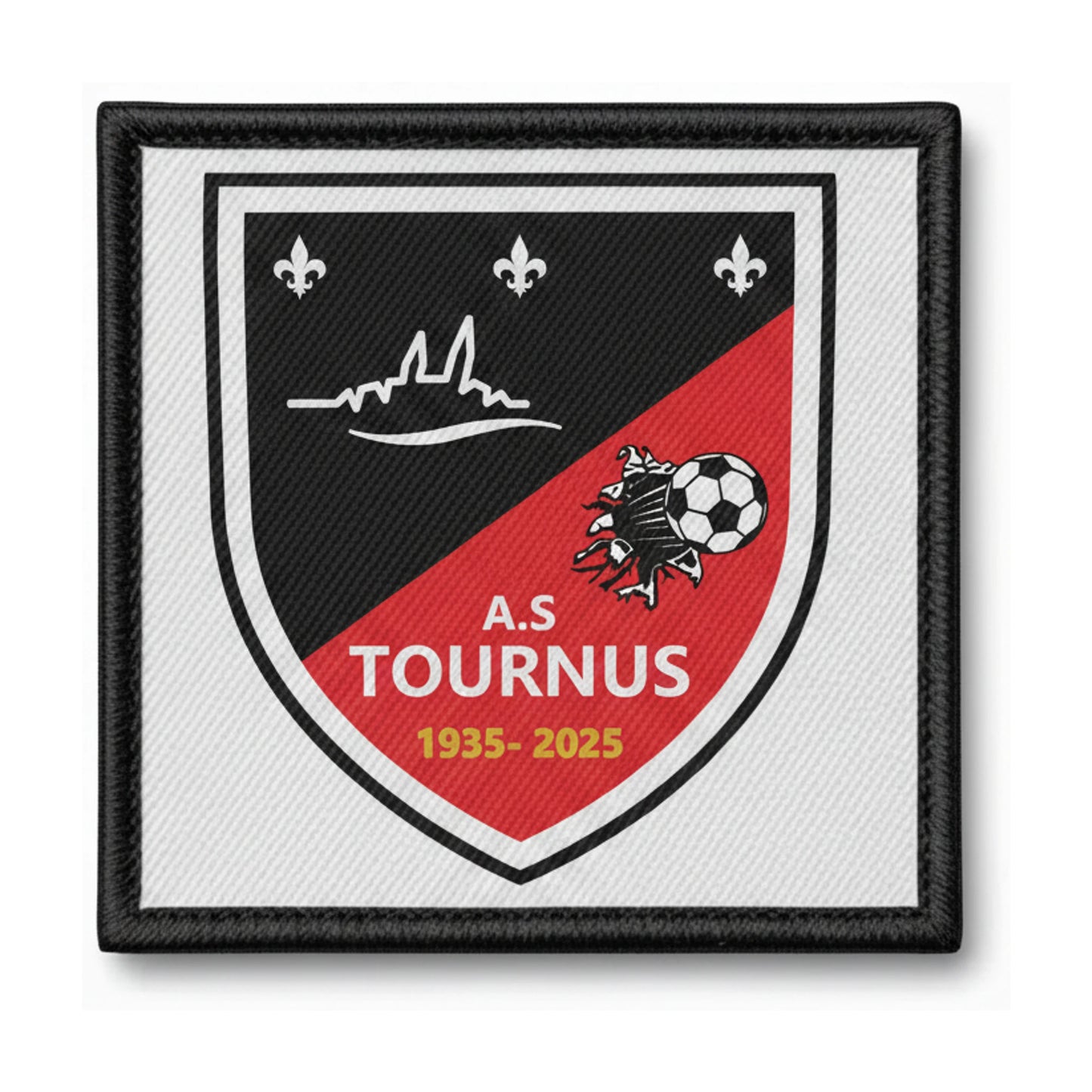 Patch brodé AS Tournusienne Football logo