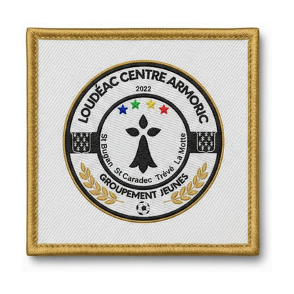 Patch brodé GROUPEMENT JEUNES LOUDEAC CENTRE ARMORIC Football logo