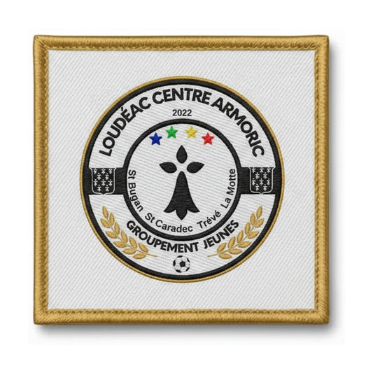 Patch brodé GROUPEMENT JEUNES LOUDEAC CENTRE ARMORIC Football logo