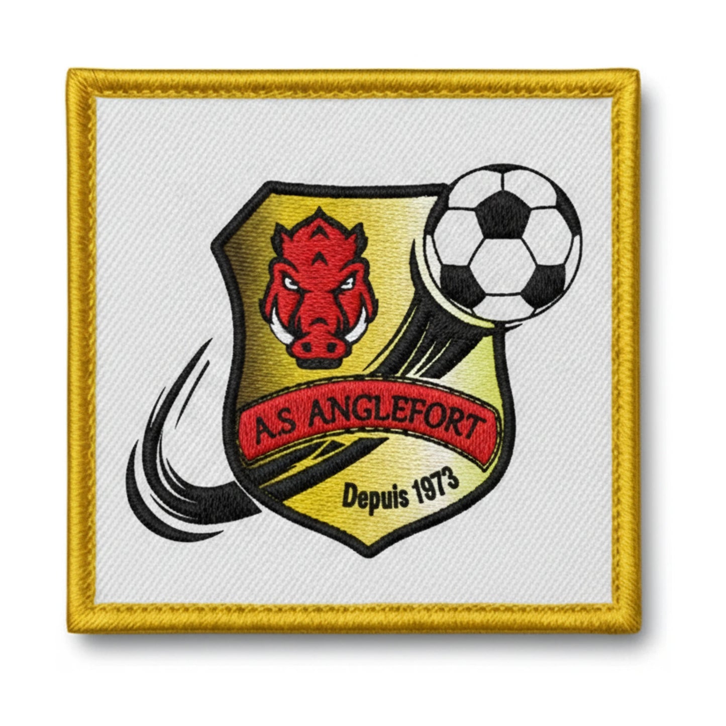 Patch brodé A.S. ANGLEFORT Football logo