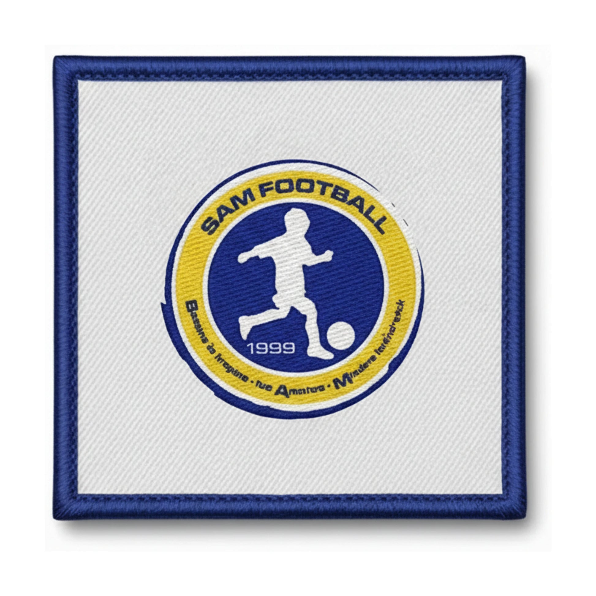 Patch brodé A Soligny Aspres Moulins F Football logo