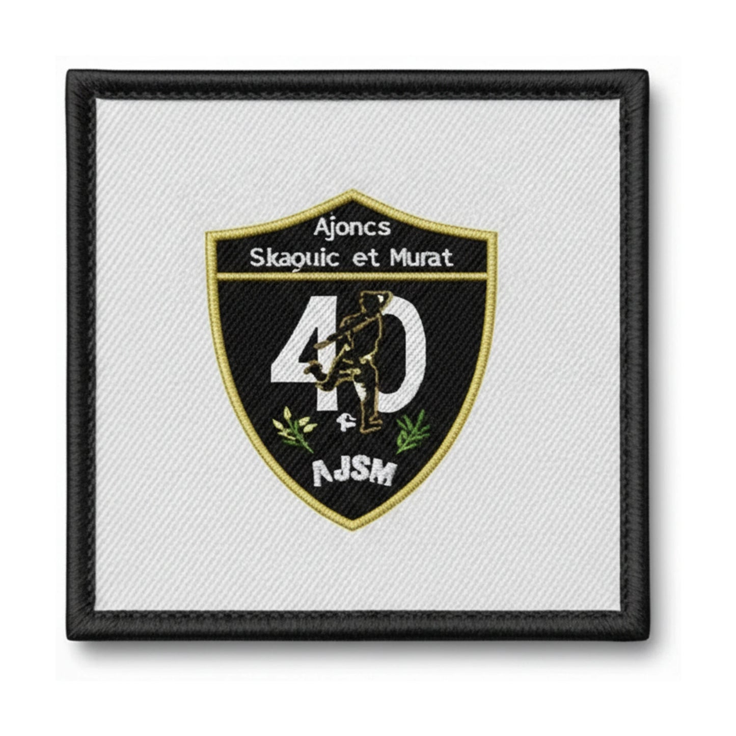 Patch brodé AJONCS SAUGNAC MURET Football logo