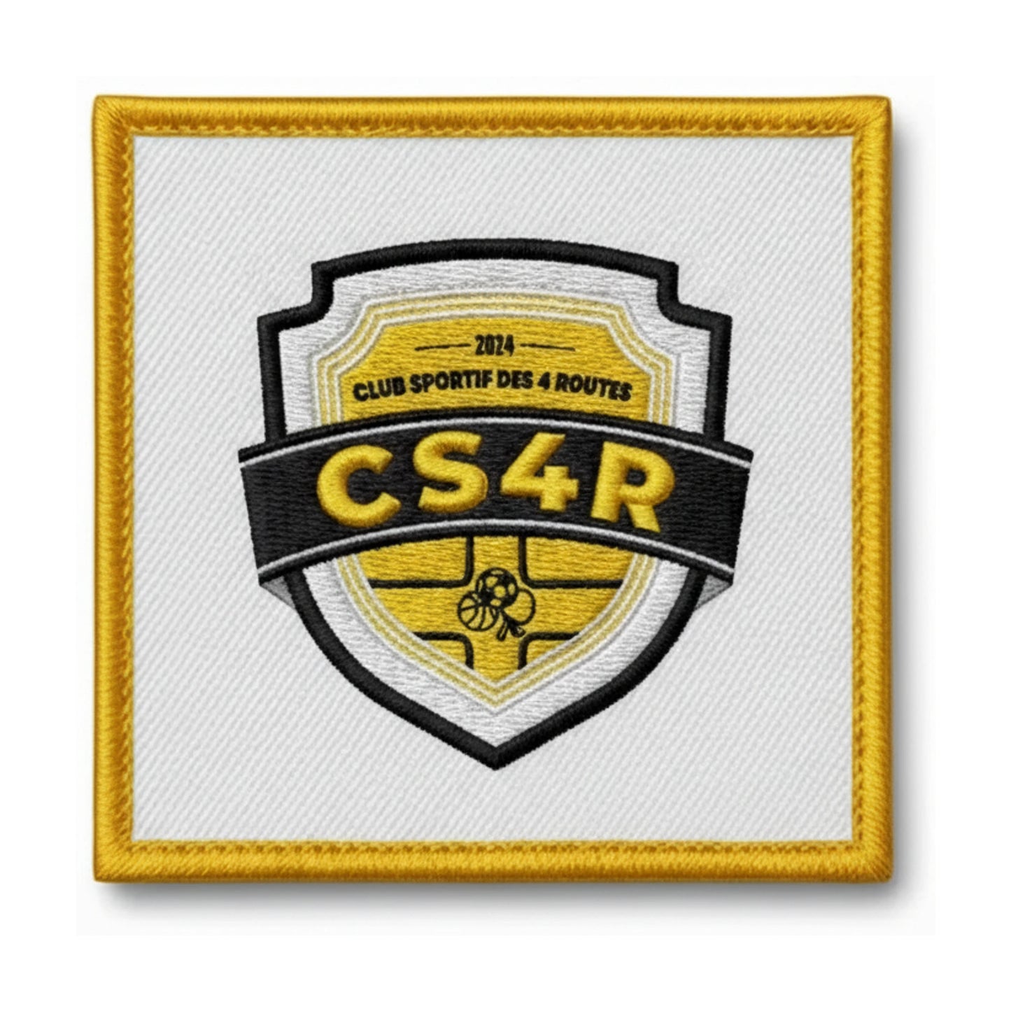 Patch brodé CLUB SPORTIF DES 4 ROUTES Football logo