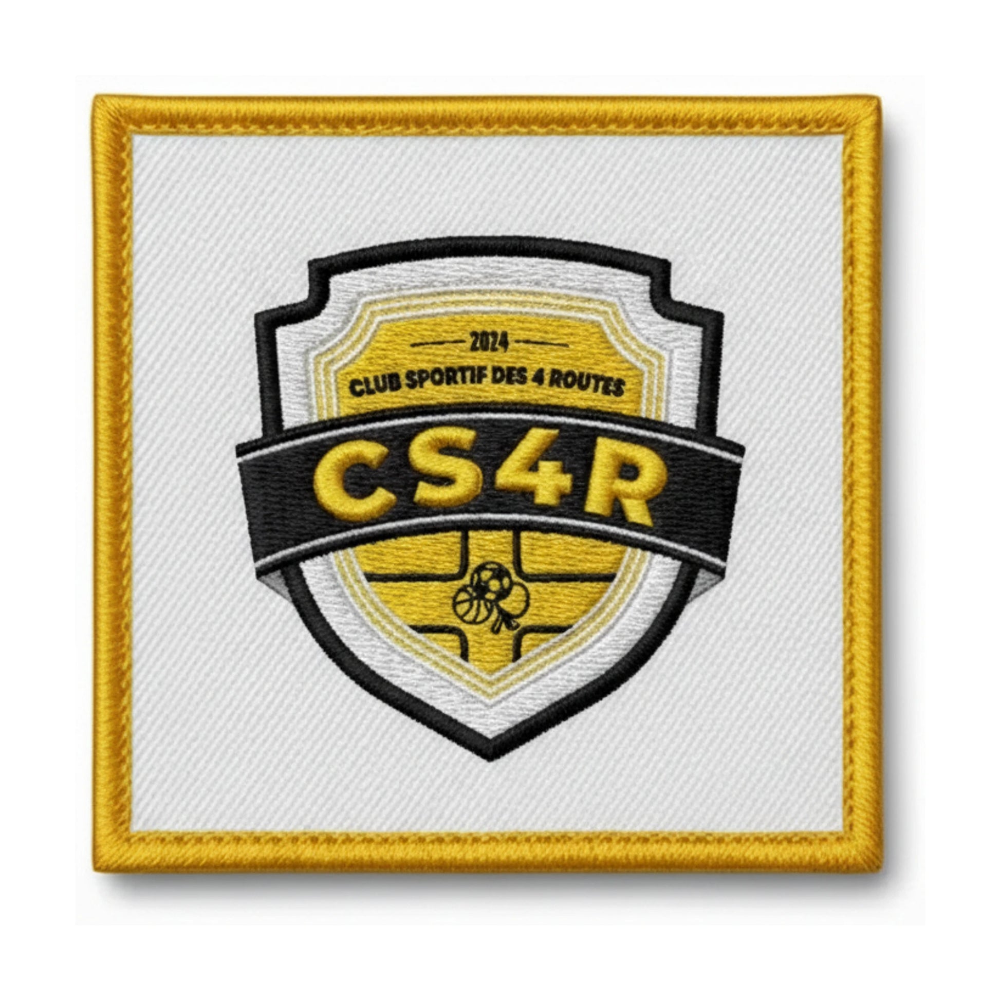 Patch brodé CLUB SPORTIF DES 4 ROUTES Football logo