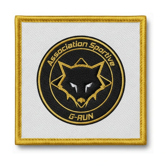 Patch brodé Association Sportive G-Run Football logo