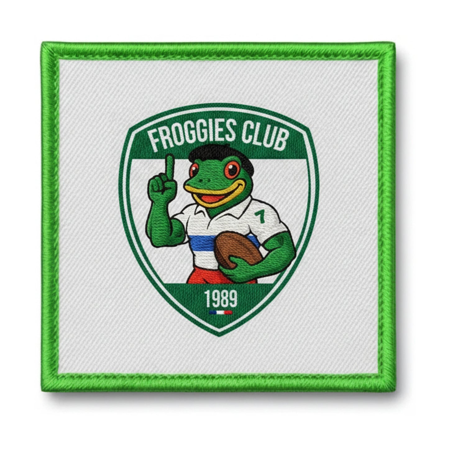 Patch brodé Le Froggies Club Rugby logo