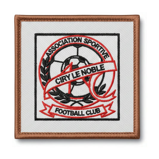 Patch brodé A. S. CHASSY MARLY OUDRY Football logo