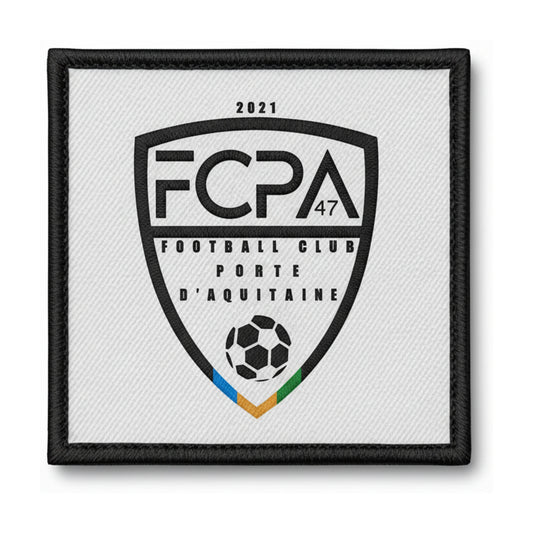 Patch brodé F.C. PORTE D'AQUITAINE 47 Football logo