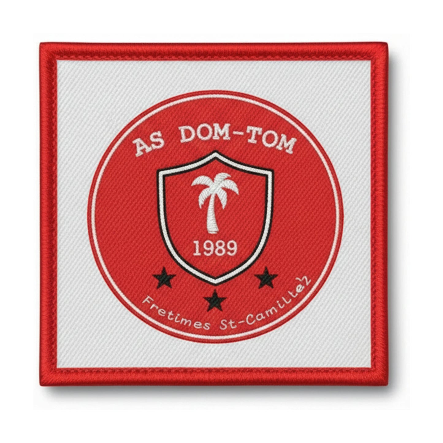 Patch brodé A.S. DOM/TOM FONTENAY LE COMTE Football logo
