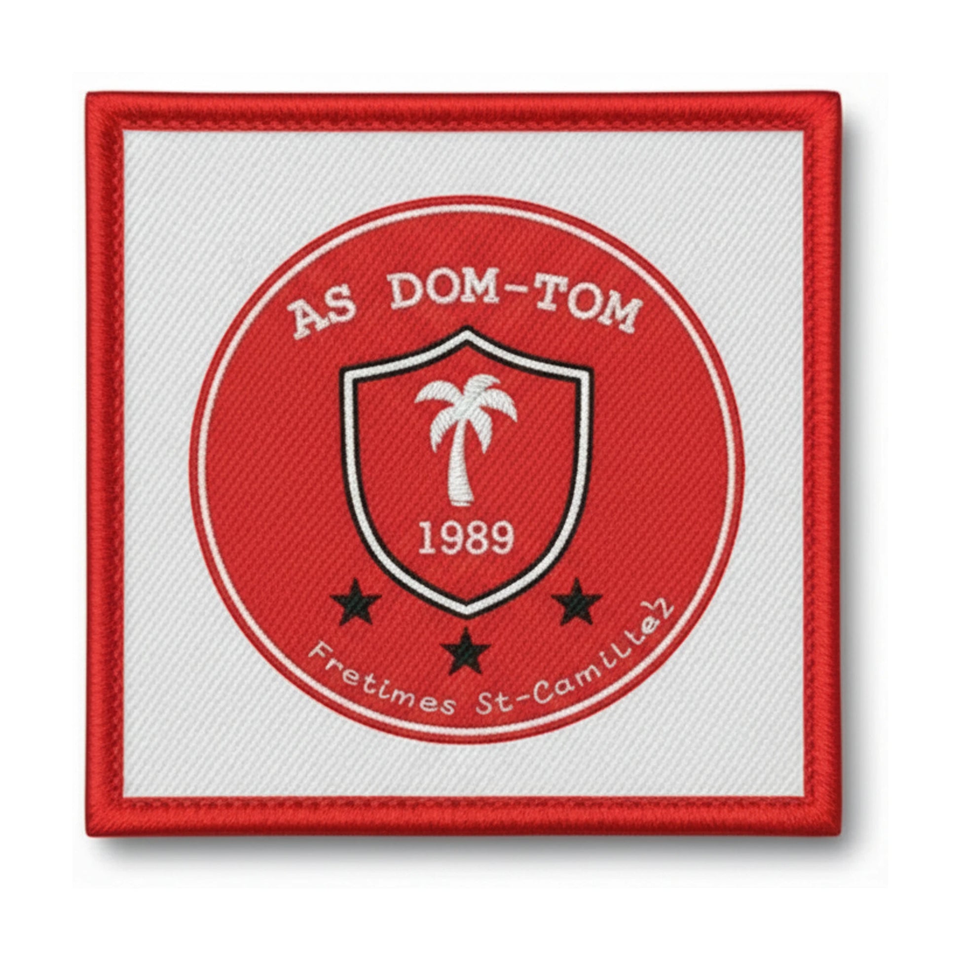 Patch brodé A.S. DOM/TOM FONTENAY LE COMTE Football logo