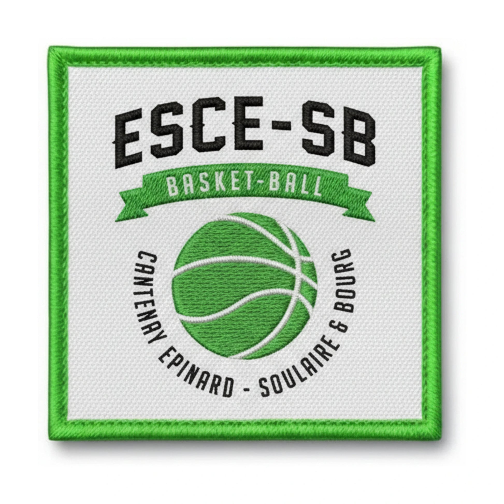 Patch brodé Cantenay Epinard Basketball logo