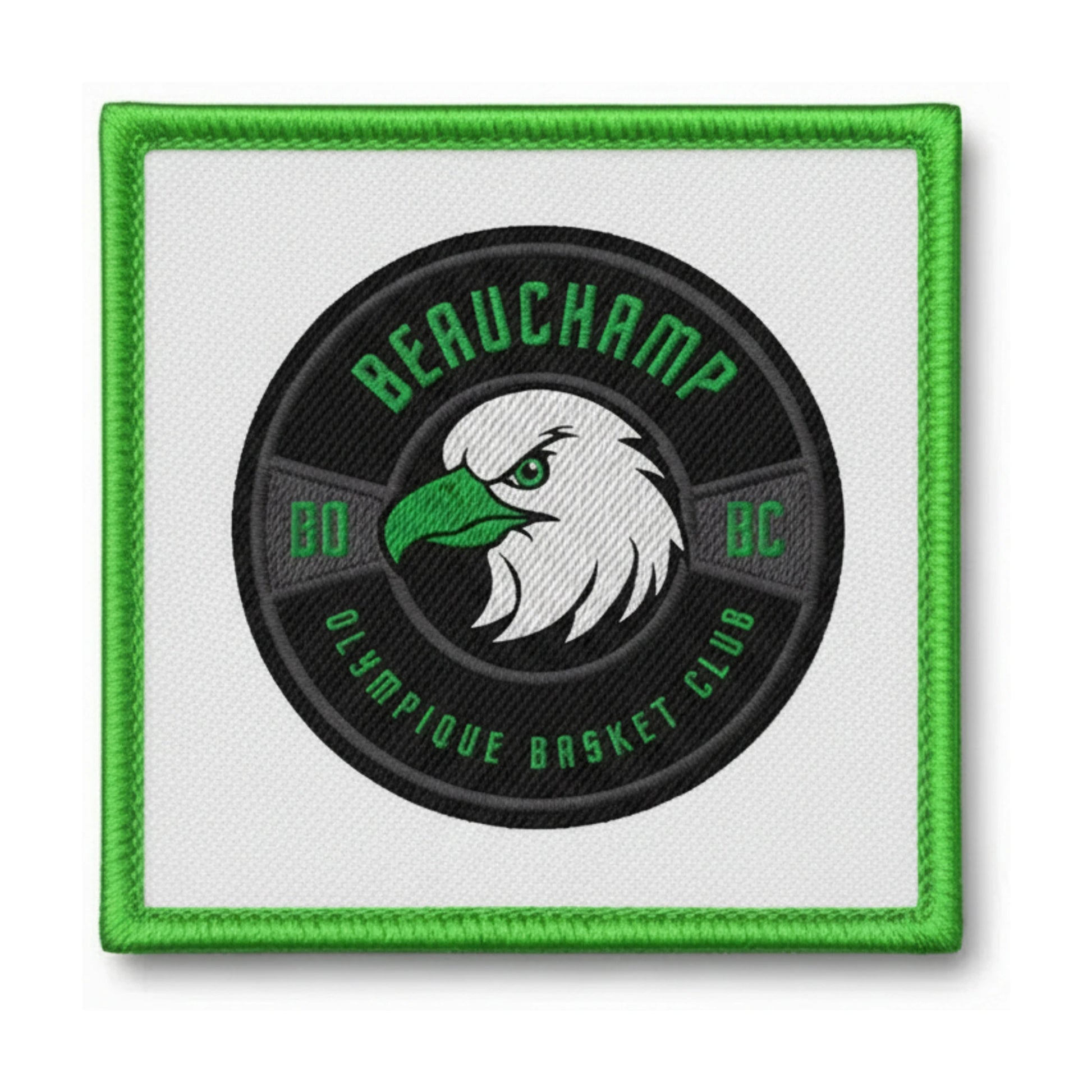 Patch brodé Beauchamp Olympique Basket Club Basketball logo