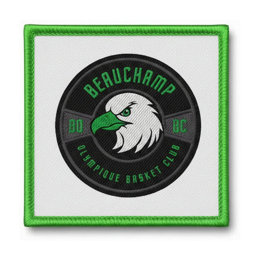 Patch brodé Beauchamp Olympique Basket Club Basketball logo