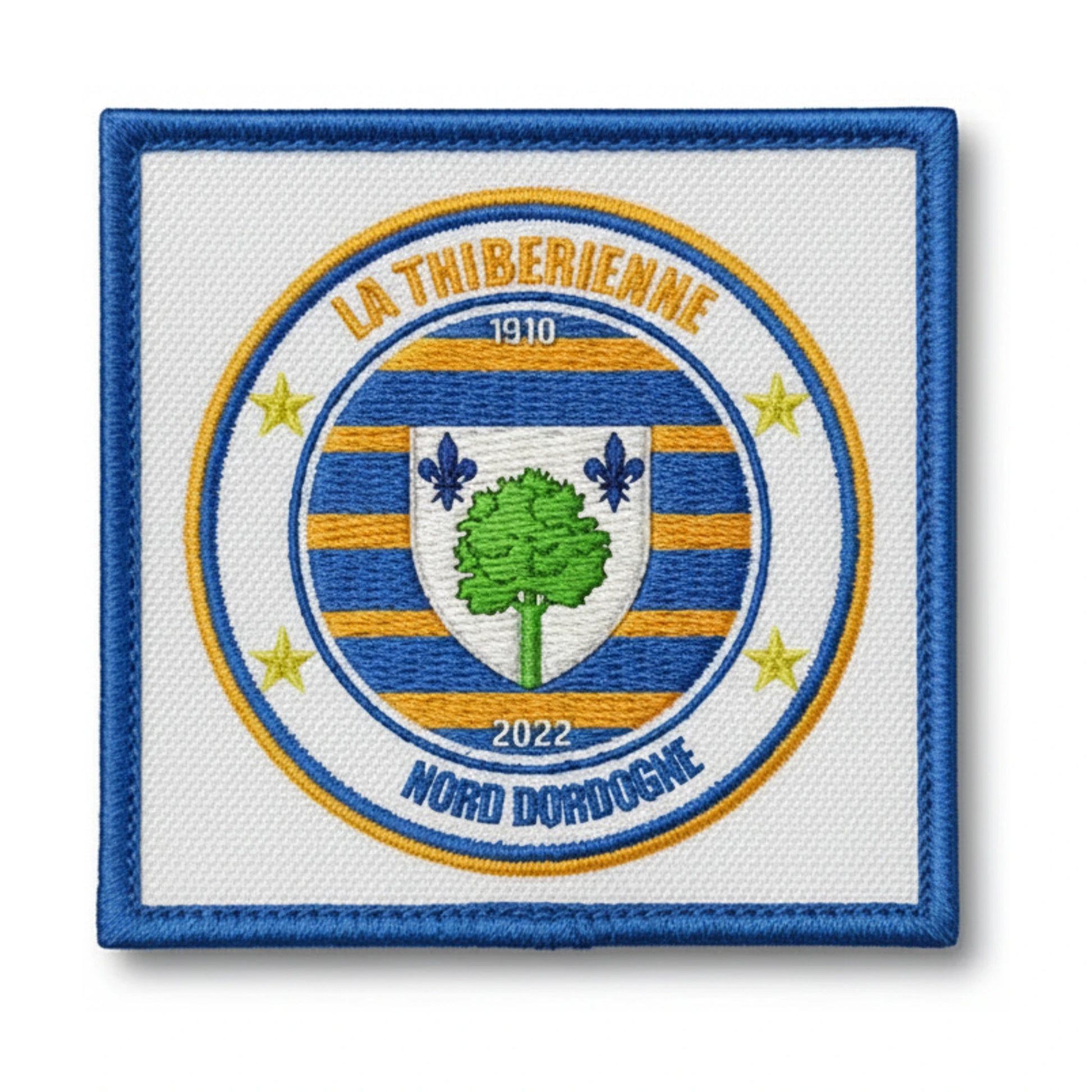 Patch brodé La Thiberienne Nord Dordogne Football logo