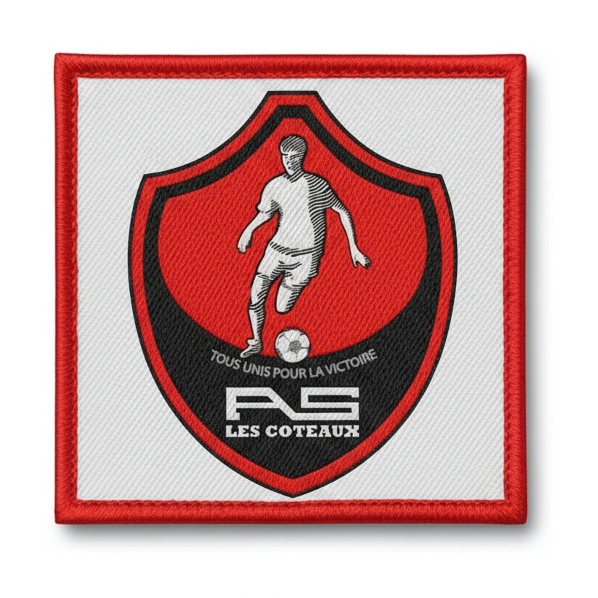 Patch brodé A. S. LES CÔTEAUX Football logo