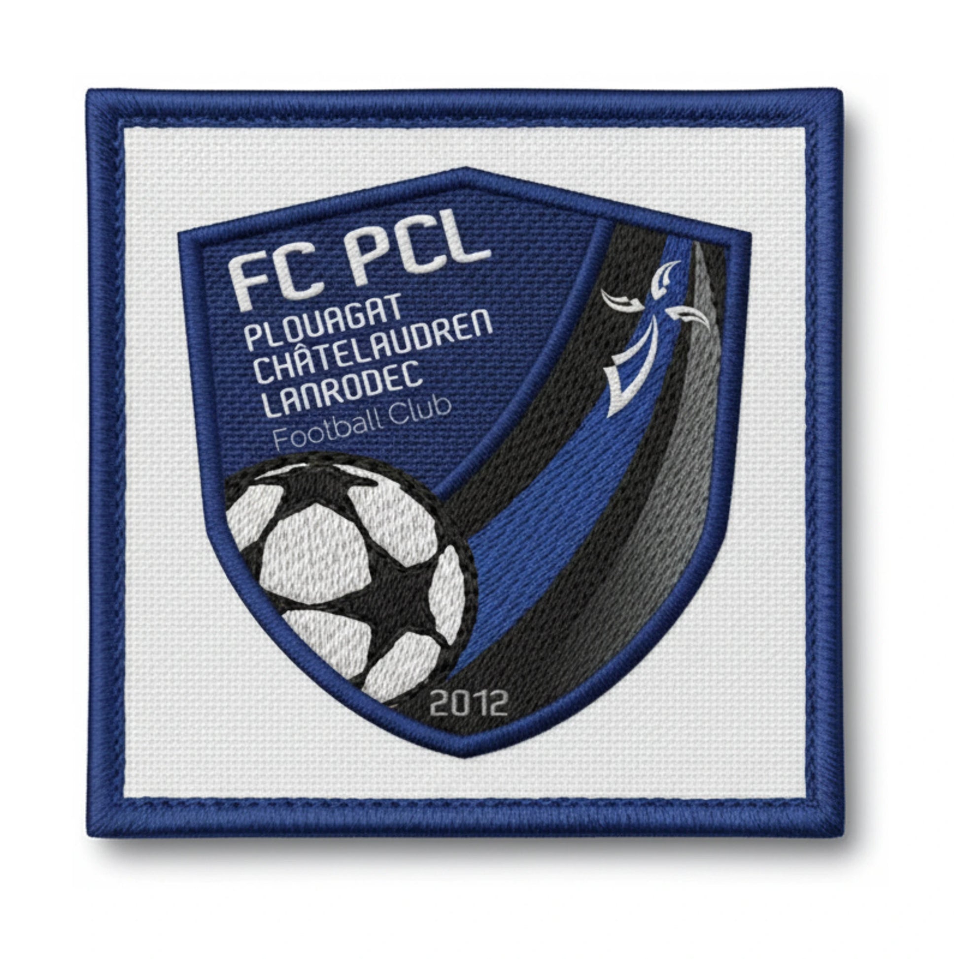 Patch brodé F. C. PLOUAGAT CHATE LANRODEC Football logo