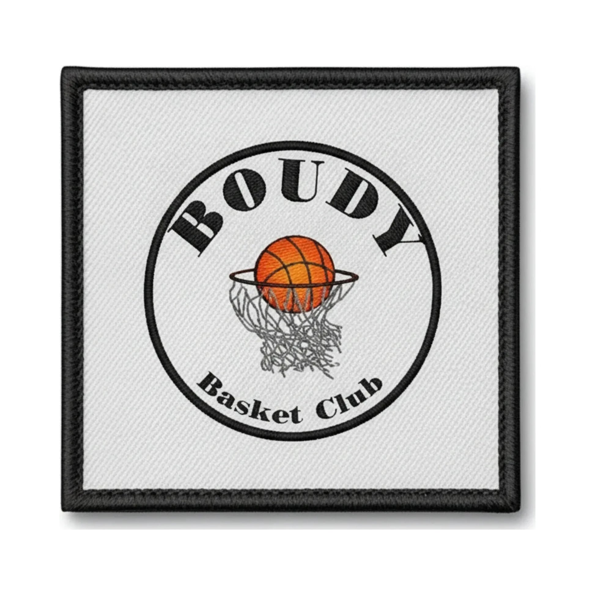 Patch brodé Boudy Basket Club Basketball logo