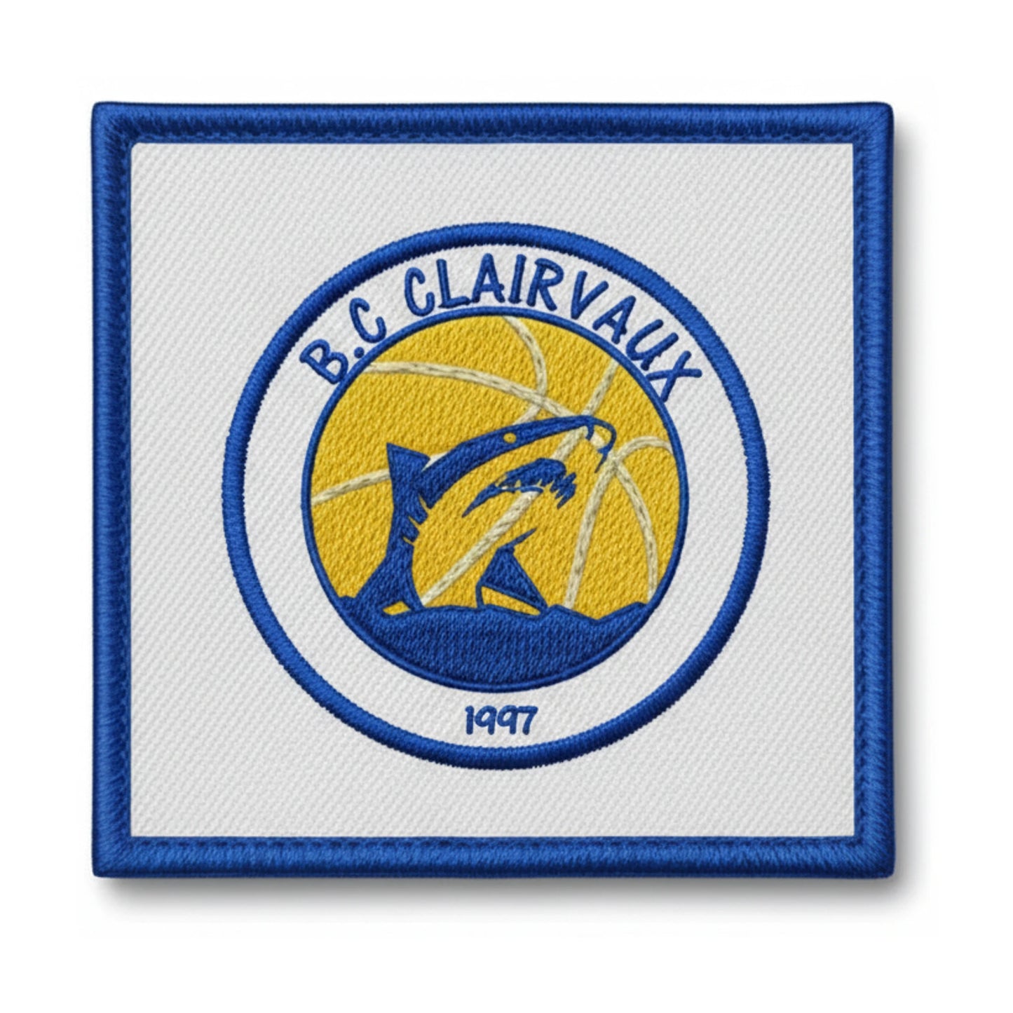 Patch brodé Basket Club Clairvaux les Lacs Basketball logo
