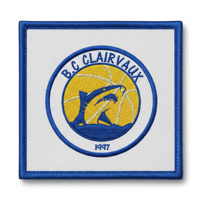 Patch brodé Basket Club Clairvaux les Lacs Basketball logo
