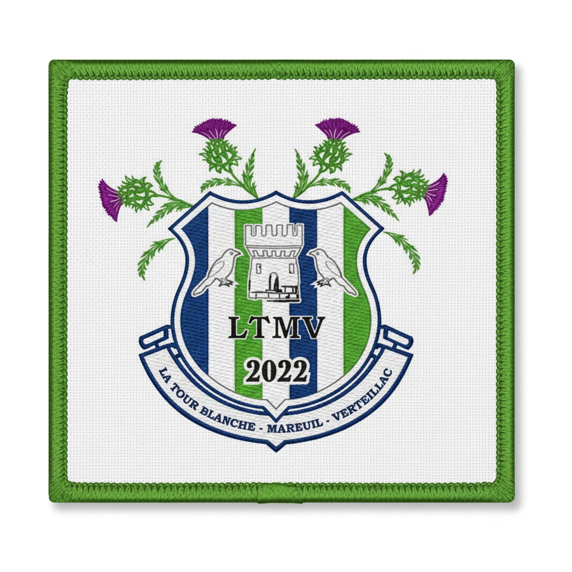 Patch brodé FOOTBALL CLUB LA TOUR MAREUIL VERTEILLAC Football logo