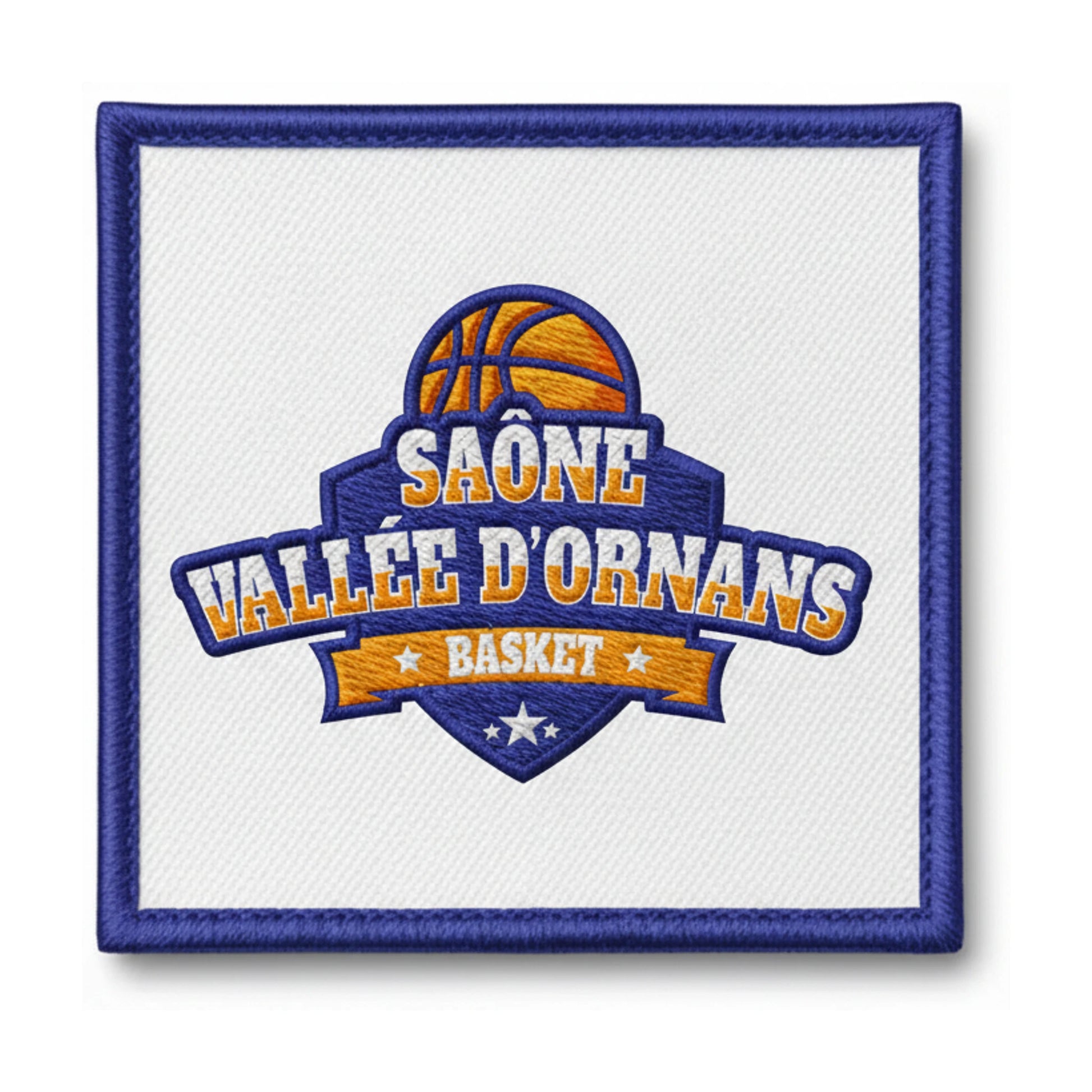 Patch brodé P.I.Saone Vallee d'Ornans Basket Basketball logo