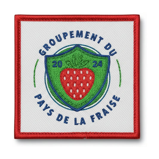 Patch brodé GROUPEMENT DU PAYS DE LA FRAISE Football logo
