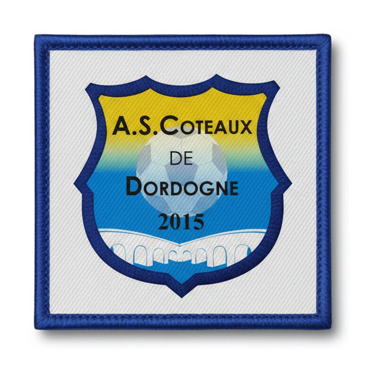 Patch brodé A. S. COTEAUX DE DORDOGNE Football logo