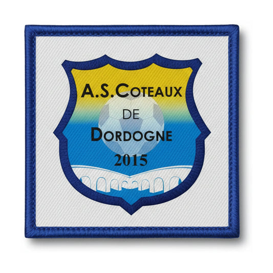 Patch brodé A. S. COTEAUX DE DORDOGNE Football logo