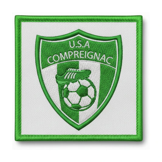 Patch brodé U.S.A. COMPREIGNAC Football logo