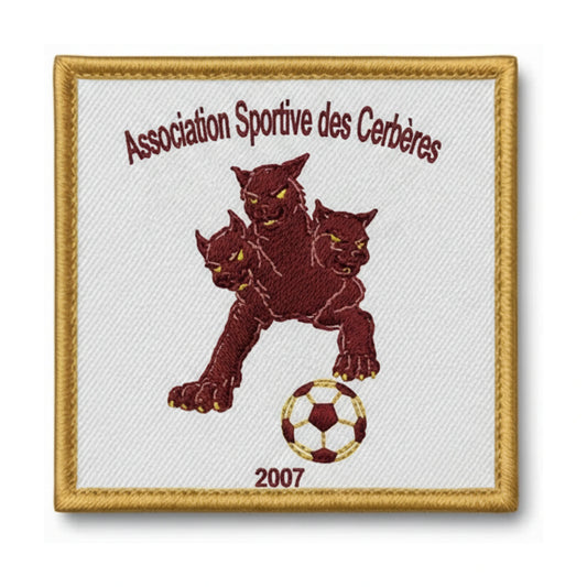 Patch brodé A.S. DES CERBERES Football logo