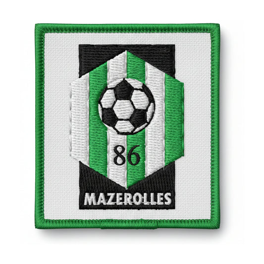 Patch brodé MAZEROLLES UNION CLUB 86 Football logo