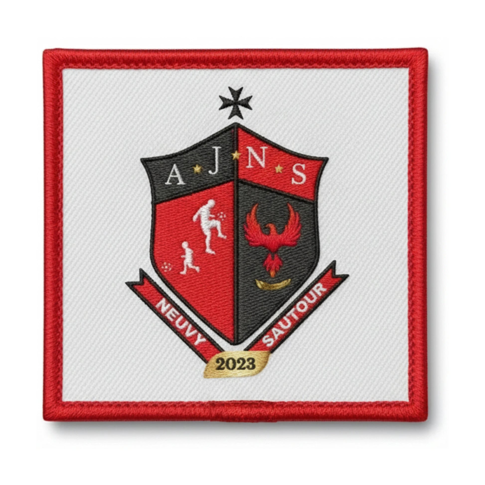 Patch brodé ASSOCIATION JEUNESSE NEUVY SAUTOURIENNE Football logo