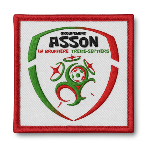Patch brodé GJ ASSON 13-SEPTIERS BRUFFIERE Football logo
