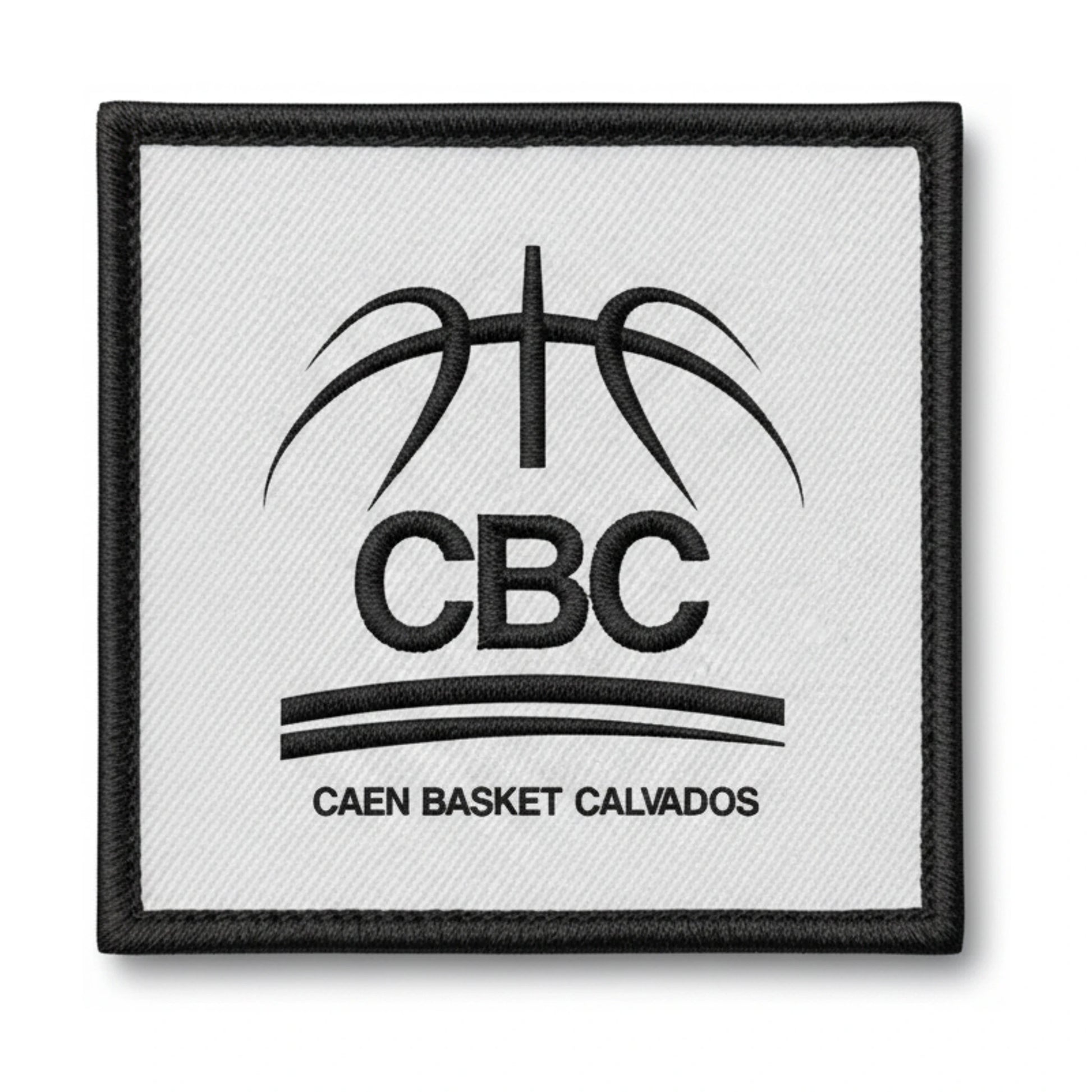 Patch brodé Caen Basket Calvados Basketball logo