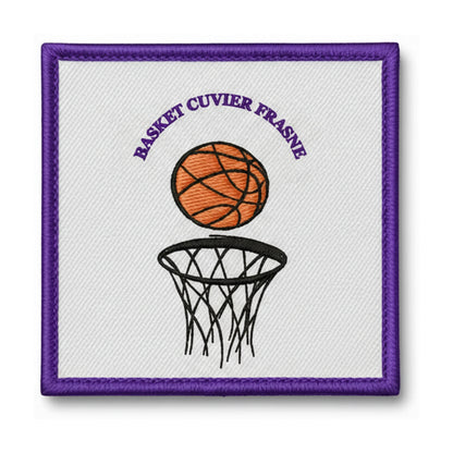 Patch brodé Basket Cuvier Frasne Basketball logo