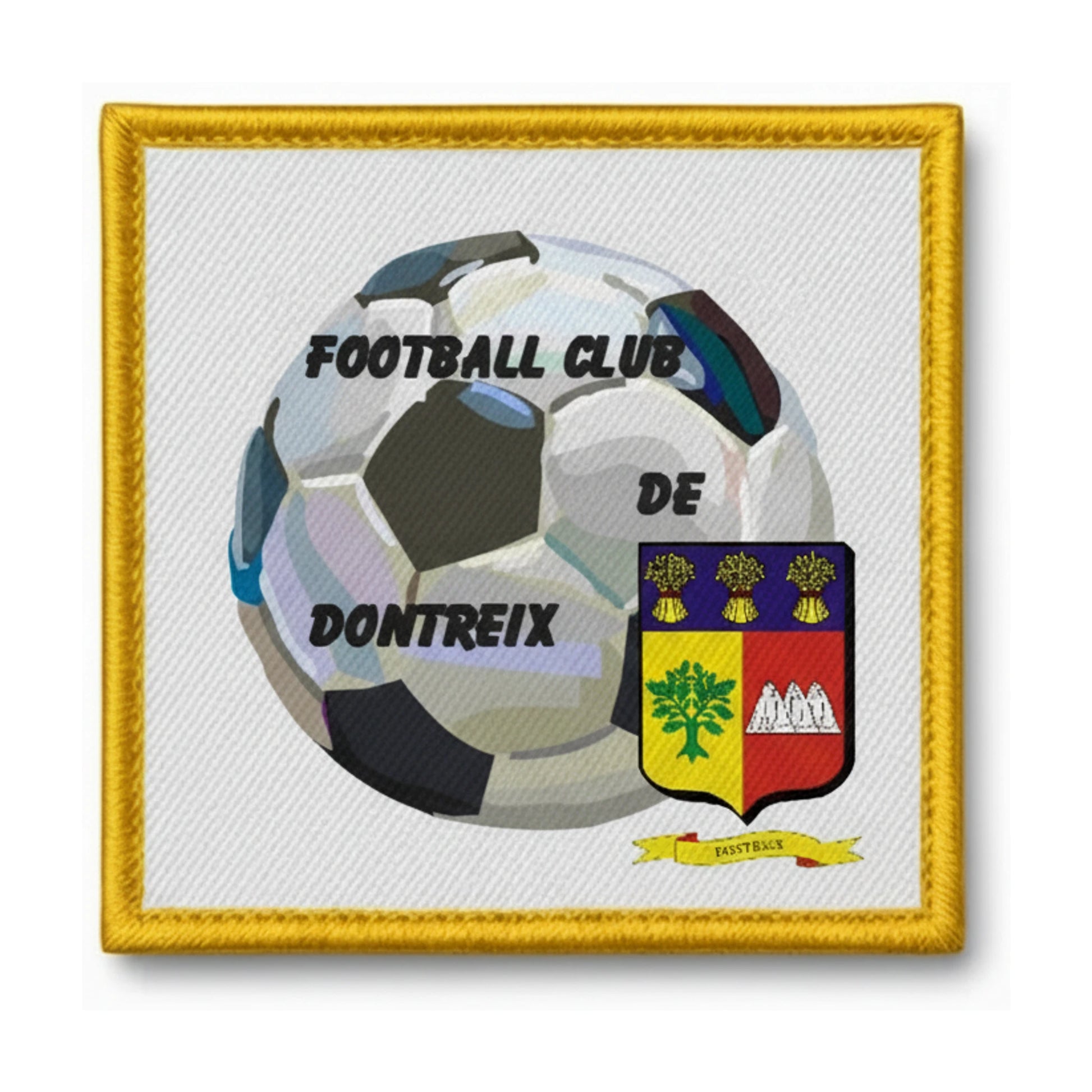 Patch brodé F.C. DE DONTREIX Football logo