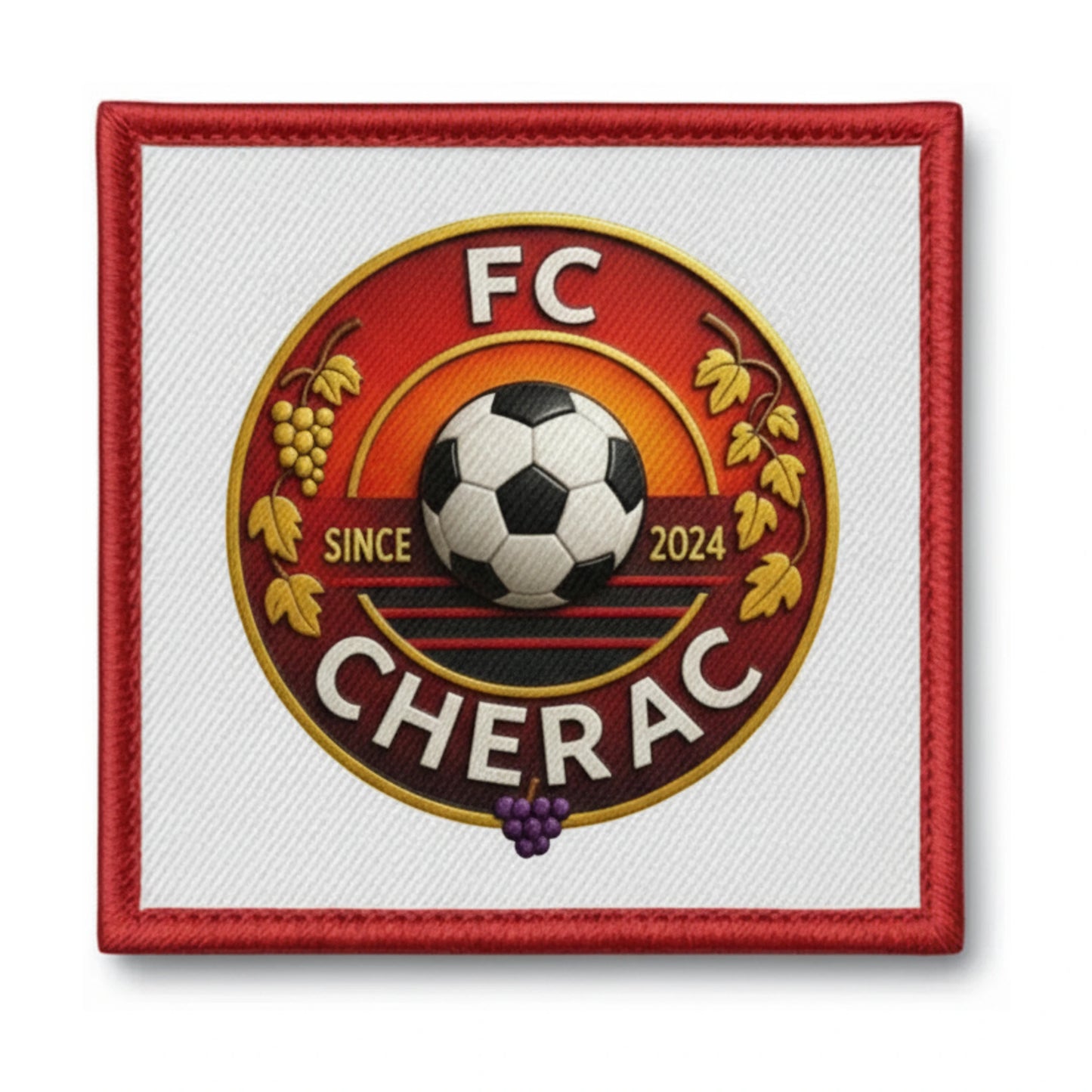 Patch brodé FC CHERAC Football logo