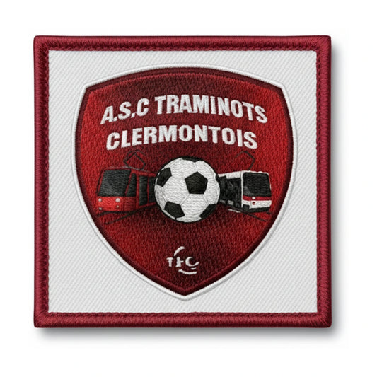 Patch brodé A.S.C. TRAMINOTS CLERMONTOIS Football logo