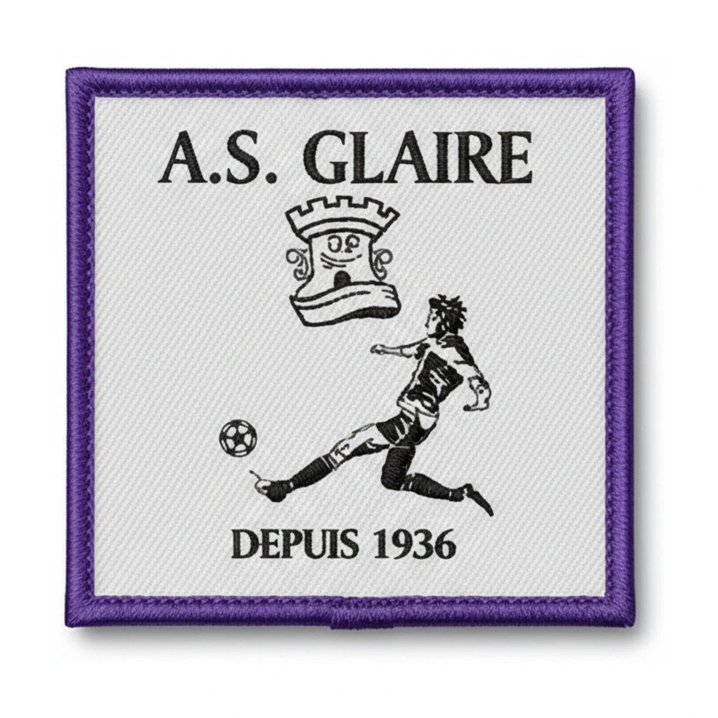 Patch brodé A.S. DE GLAIRE Football logo